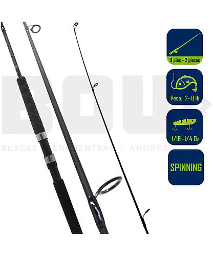 CAÑA PESCA SPINNING SOUTHBEND 9PIES NEGRA BBND-902ULSP