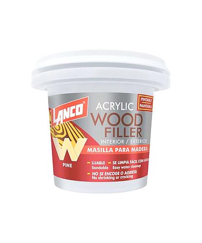 MASILLA ACRILICA P/MADERA COLOR PINO 8OZ. LANCO WF827-7