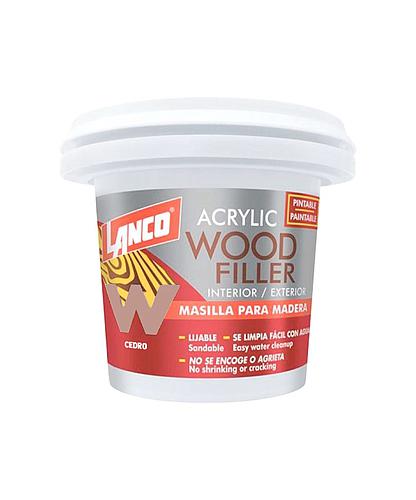 MASILLA ACRILICA P/MADERA COLOR CEDRO 4OZ. LANCO WF830-8