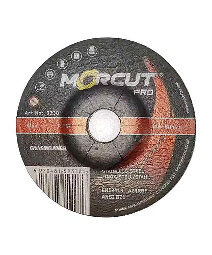 DISCO P/METAL MORCUT DESBASTE CONICO T27 6.4MM X 9 X 7/8 A24RBF