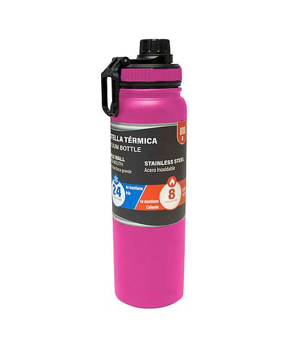 BOTELLA TERMICA 800ML FUSHIA MATTE SV-MT-645