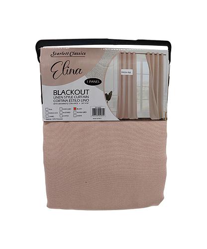 CORTINA P/SALA BLACKOUT ELINA 54 X 90 ROSADO SCR-3824