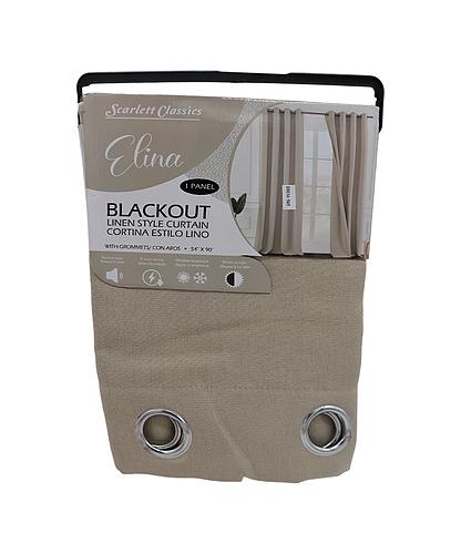 CORTINA P/SALA BLACKOUT ELINA 54 X 90 CAMEL SCR-3828