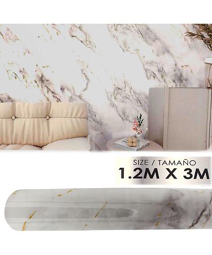 PANEL VINILICO C/ADHESIVO BLANCO B/GRIS 1.20X3M LHC-WL-1023