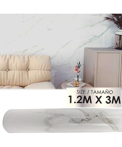 PANEL VINILICO C/ADHESIVO BLANCO B/GRIS 1.20X3M LHC-WL-1024