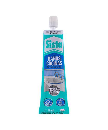 SELLADOR SILICON BAÑOS Y COCINA TRANSP. 70ML F101 SISTA