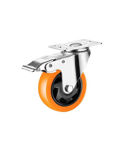 RUEDA NARANJA INDUST. GIRAT. C/FRENO 3 RUCN103