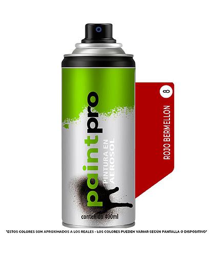 SPRAY PAINT PRO ROJO BERMELLON 8