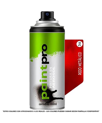 SPRAY PAINT PRO ROJO METALICO 344