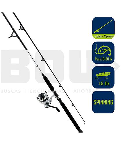 CAÑA PESCA C/CARRETE SPINNING DAIWA SW DWB50-B/F1102M