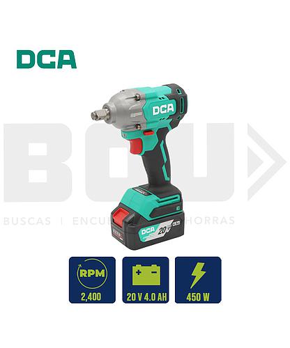 PISTOLA LLAVE IMPACTO INAL. DCA 1/2PULG 450W 488NM 20V (4AHX2) ADPB488(TYPE EM)