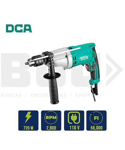 TALADRO PERCUTOR ELECT. HEAVY DUTY VEL. VAR. DCA 1/2PULG 720W AZJ20