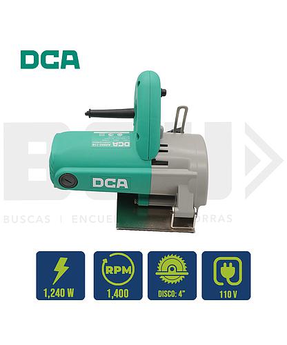 CORTADORA CONCRETO CERAMICA MARMOL ELECT. DCA 4PULG 1240W AZE02-110
