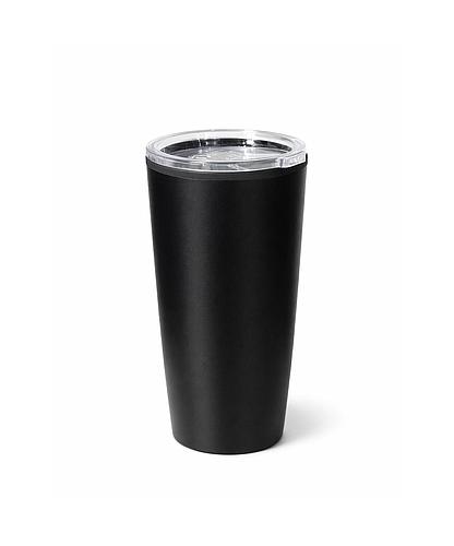 VASO TERMICO PLASTICO 450ML 17CM NEGRO SV-TH-628