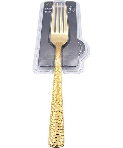 TENEDOR METAL DORADO 4PCS EP-4FK-CP24