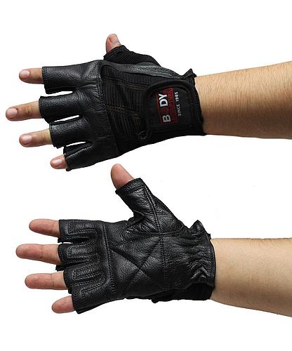 GUANTES P/PESAS CUERO-SPANDEX SOL-BW85-BK-M/SOL-BW85-BM-H (PAR)