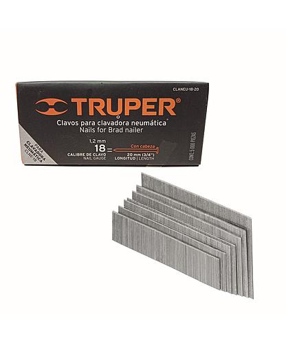 CLAVO P/CLAVAD. NEUMAT. CALIBRE 18 1 PULG. (5000 PCS) TRUPER 18263