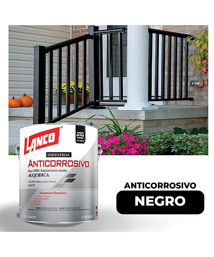 ANTICORROSIVO BRILLO INDUSTRIAL NEGRO GLN