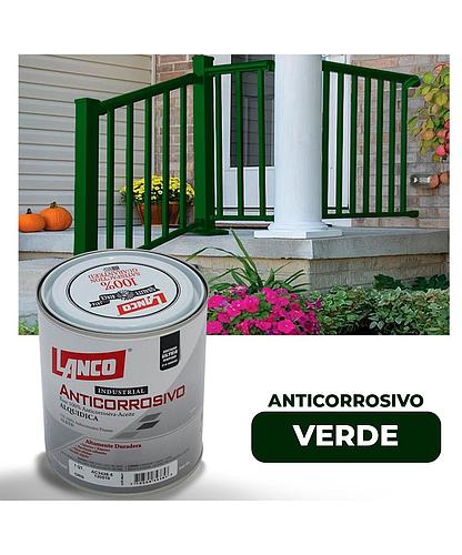 ANTICORROSIVO BRILLO INDUSTRIAL VERDE 1/4 LANCO