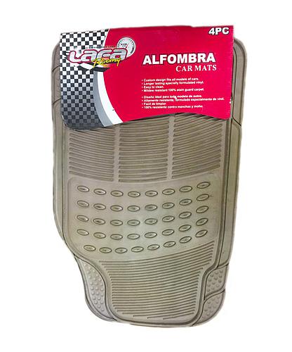 ALFOMBRA CAUCHO CREMA 4PZS/SET 2327NP-C