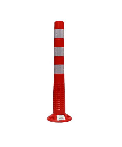 POSTE SEGURIDAD 76CM NARANJA C/BANDA REFLECTIVA ABRO 95374 (DESC)