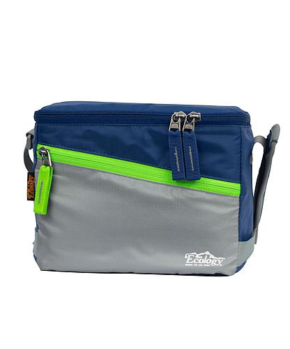 HIELERA SOFT COOLER ECOLOGY AZUL/VERDE/GRIS 4LTS 12035