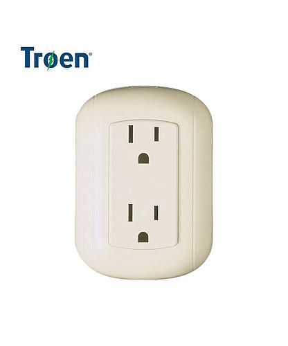 TOMA CTE. DOBLE SOBREPONER TROEN A136-P78W