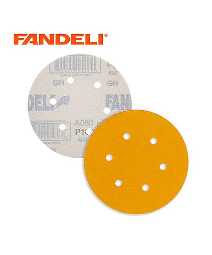 LIJA DISCO MADERA Y MASILLA FANDELI 6 PULG CON AGUJERO A080 P180
