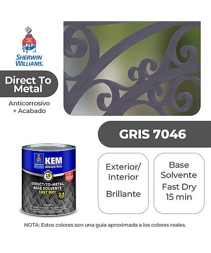 ANTICORROSIVO KEM BASE SOLV. BRILLO GRIS RAL 7046 (DTM) 1/4 SHERWIN E67ASA1-1/4