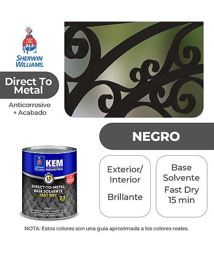 ANTICORROSIVO KEM BASE SOLV. BRILLO NEGRO (DTM) 1/4 SHERWIN E67BSA1-1/4