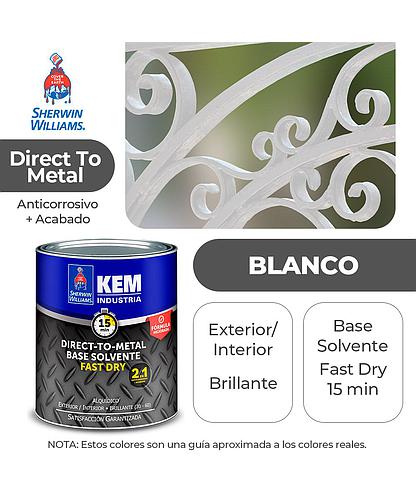 ANTICORROSIVO KEM BASE SOLV. BRILLO BLANCO (DTM) GALON SHERWIN E67WSA1-1