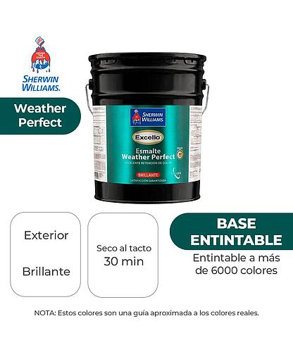 EXCELLO WEATHER PERFECT EXTE. BRILLO ESMALTE DEEP CUBETA SHERWIN B39WSA53-5
