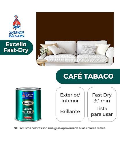 EXCELLO INT. Y EXT. BRILLO ESMALTE CAFE TABACO 1/4 SHERWIN B4NSA8-1/4