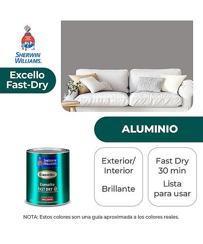 EXCELLO INT. Y EXT. BRILLO ESMALTE ALUMINIO 1/4 SHERWIN B4SSA1-1/4