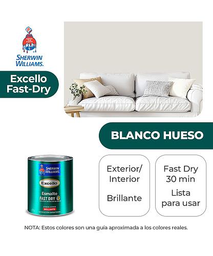 EXCELLO INT. Y EXT. BRILLO ESMALTE BLANCO HUESO 1/4 SHERWIN B4WSA2-1/4