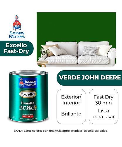 EXCELLO INT. Y EXT. BRILLO ESMALTE VERDE JOHN DEERE GALON SHERWIN B4GSA23-1