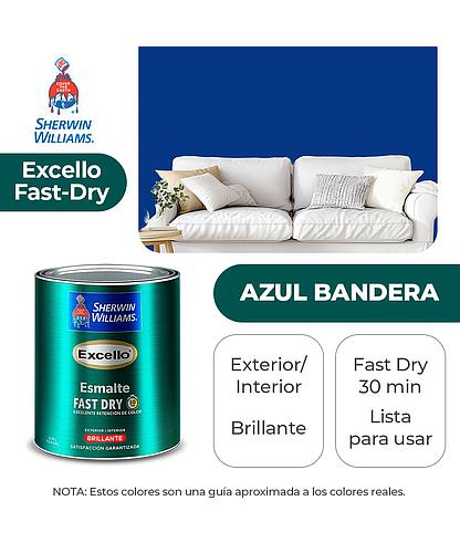EXCELLO INT. Y EXT. BRILLO ESMALTE AZUL BANDERA GALON SHERWIN B4LSA10-1
