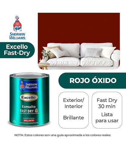 EXCELLO INT. Y EXT. BRILLO ESMALTE ROJO OXIDO GALON SHERWIN B4RSA13-1
