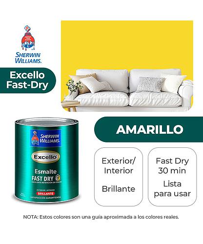EXCELLO INT. Y EXT. BRILLO ESMALTE AMARILLO GALON SHERWIN B4YSA10-1