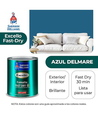 EXCELLO INT. Y EXT. BRILLO ESMALTE AZUL DELMARE GALON SHERWIN B4LSA13-1