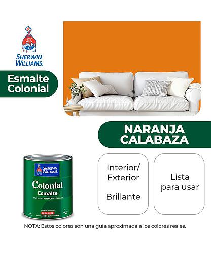 COLONIAL STYLE INT. Y EXT. BRILLO ESMALTE NARANJA CALABAZA 1/4 SHERWIN B82ESA10-1/4