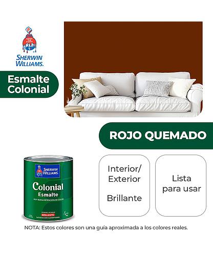 COLONIAL STYLE INT. Y EXT. BRILLO ESMALTE ROJO QUEMADO 1/4 SHERWIN B82RSA13-1/4