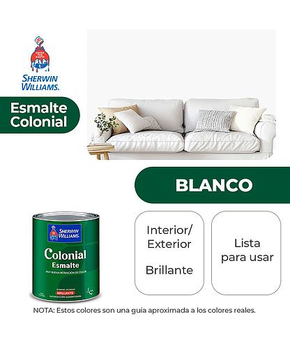 COLONIAL STYLE INT. Y EXT. BRILLO ESMALTE BLANCO 1/4 SHERWIN B82WSA1-1/4