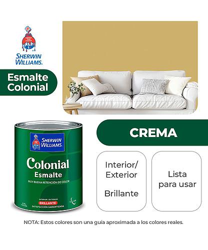 COLONIAL STYLE INT. Y EXT. BRILLO ESMALTE CREMA GALON SHERWIN B82HSA6-1