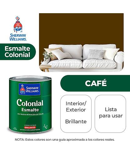 COLONIAL STYLE INT. Y EXT. BRILLO ESMALTE CAFÉ GALON SHERWIN B82NSA3-1