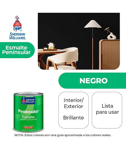 PENINSULAR INT. Y EXT. BRILLO ESMALTE NEGRO 1/4 SHERWIN K58BSA2-1/4
