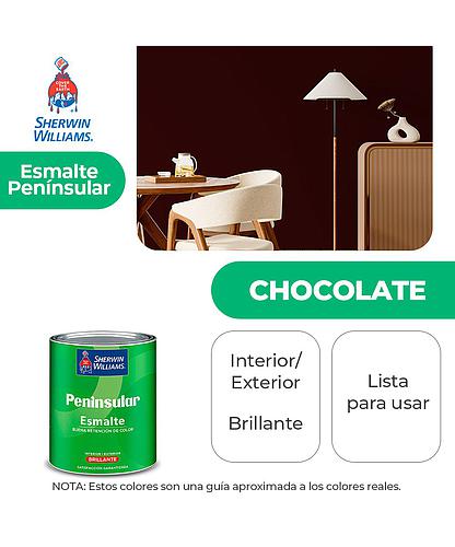 PENINSULAR INT. Y EXT. BRILLO ESMALTE CHOCOLATE 1/4 SHERWIN K58NSA1-1/4