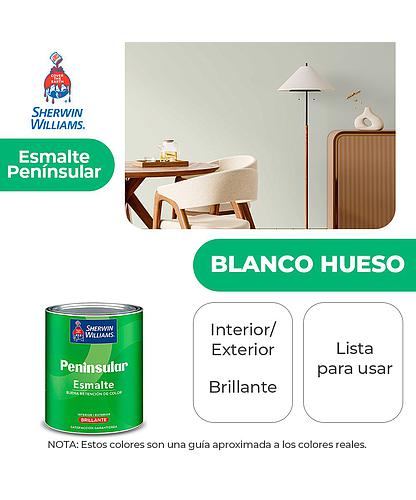 PENINSULAR INT. Y EXT. BRILLO ESMALTE BLANCO HUESO 1/4 SHERWIN K58WSA2-1/4