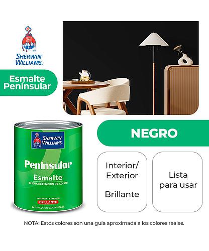PENINSULAR INT. Y EXT. BRILLO ESMALTE NEGRO GALON SHERWIN K58BSA2-1
