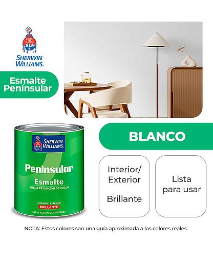 PENINSULAR INT. Y EXT. BRILLO ESMALTE BLANCO GALON SHERWIN K58WSA1-1